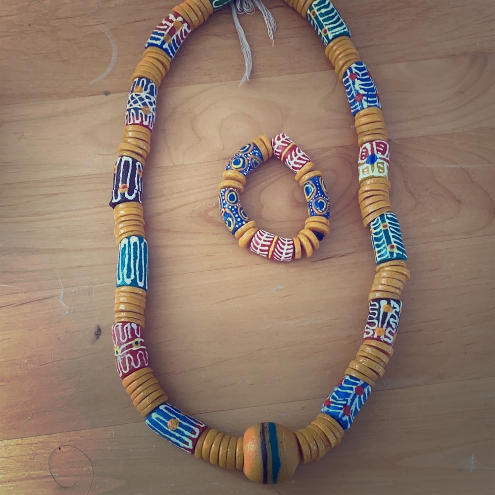 African Necklace and Bracelet